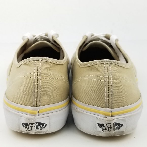 Vans Tan Canvas Low Top Casual Sneaker Shoes - Picture 4 of 8